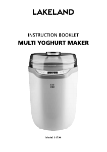 Manual Lakeland 31794 Yoghurt Maker