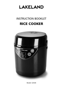 Manual Lakeland 62569 Rice Cooker