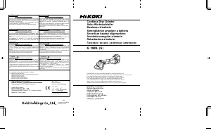 Bedienungsanleitung Hikoki G 18DL(S) Winkelschleifer