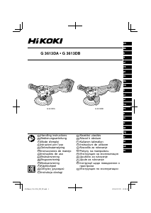 Priročnik Hikoki G 3613DA Kotna brusilka