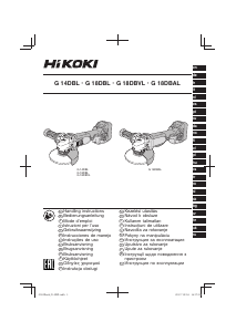 Manual Hikoki G 14DBL Angle Grinder