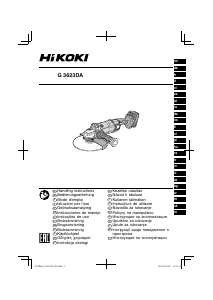 Käyttöohje Hikoki G 3623DA Kulmahiomakone