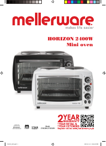 Manual de uso Mellerware 27803BK Horizon Horno