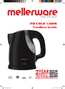 Manual Mellerware 33011 Piccolo Jarro eléctrico