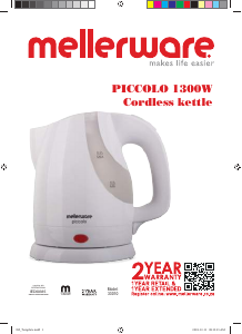 Manual de uso Mellerware 33010 Piccolo Hervidor
