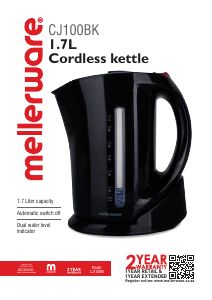 Manual Mellerware CJ100BKJ Kettle