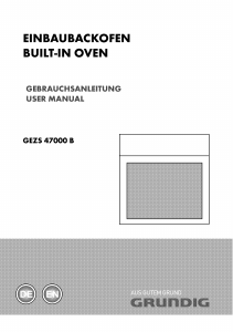 Bedienungsanleitung Grundig GEZS 47000 B Backofen