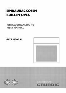 Bedienungsanleitung Grundig GEZS 57000 BL Backofen