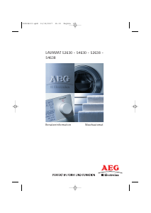 Bedienungsanleitung AEG-Electrolux Lavamat 54630 Waschmaschine