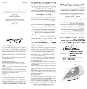 Handleiding Sunbeam GCSBCL-100 Strijkijzer