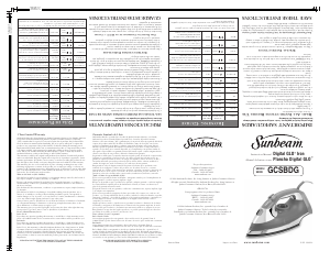 Manual de uso Sunbeam GCSBDG Digital GLO Plancha