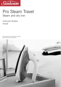 Manual Sunbeam SR2300 Pro Steam Travel Iron