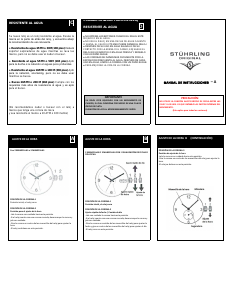 Manual de uso Stührling 3930 Aquadiver Reloj de pulsera