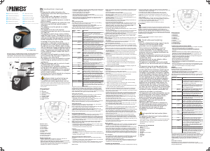 Mode d’emploi Princess 152009 Machine à pain
