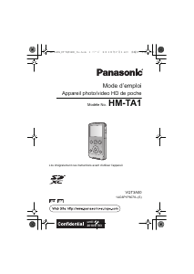 Mode d’emploi Panasonic HM-TA1EF Appareil photo numérique