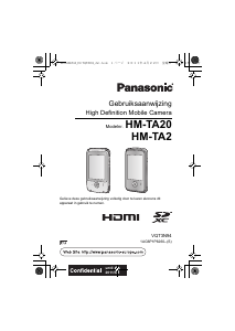 Handleiding Panasonic HM-TA20EG Digitale camera