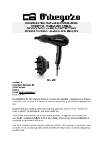 Manual de uso Orbegozo SE 1150 Secador de pelo