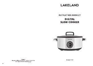 Manual Lakeland 61767 Slow Cooker