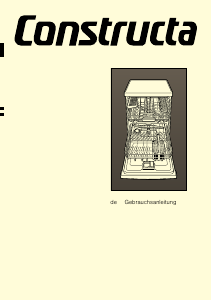 Bedienungsanleitung Constructa CG4A52V8 Geschirrspüler