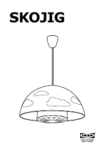 Manual IKEA SKOJIG (ceiling) Lampă