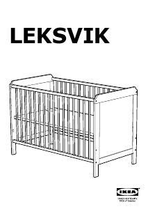 Kasutusjuhend IKEA LEKSVIK Võrevoodi