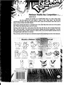 Manual Hasbro Pokémon Battle Disc Competition