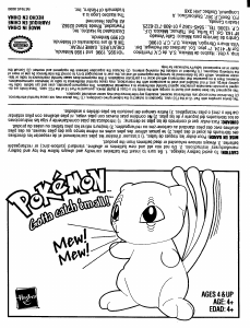 Manual Hasbro Pokémon Mew