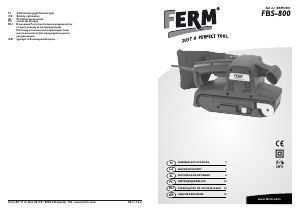 Instrukcja FERM BSM1001 Szlifierka taśmowa