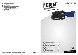 Instrukcja FERM BSM1005 Szlifierka taśmowa