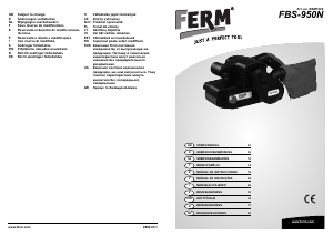 Manuale FERM BSM1020 Levigatrice a nastro