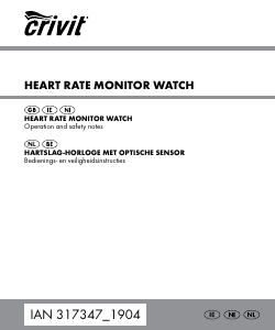 Handleiding Crivit IAN 317347 Sporthorloge
