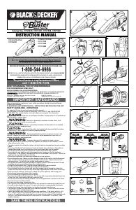 Manual de uso Black and Decker CHV1408 Dustbuster Aspirador de mano