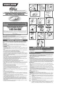 Manual de uso Black and Decker CWV7230 Dustbuster Aspirador de mano