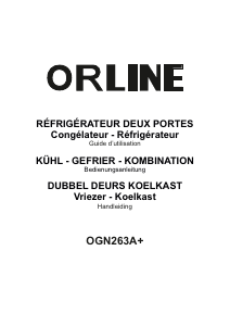 Handleiding Orline OGN263A+ Koel-vries combinatie