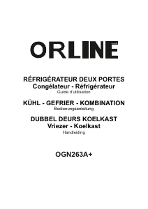 Mode d’emploi Orline OGN263A+ Réfrigérateur combiné