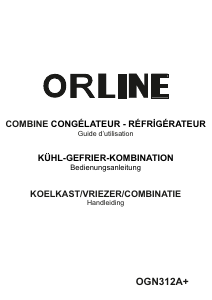 Bedienungsanleitung Orline OGN312A+ Kühl-gefrierkombination