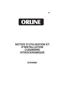 Mode d’emploi Orline OFSV6060 Cuisinière