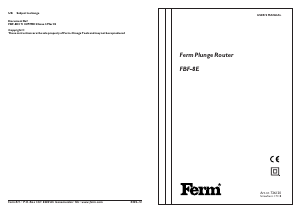 Manual FERM PRM4001 Plunge Router