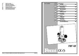Manual FERM PRM1001 Plunge Router