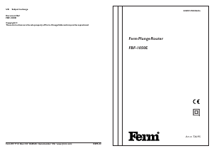 Manual FERM PRM4003 Plunge Router