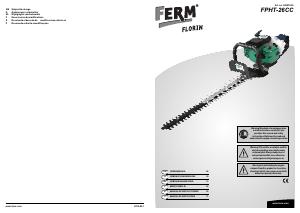 Handleiding FERM HGM1008 Heggenschaar