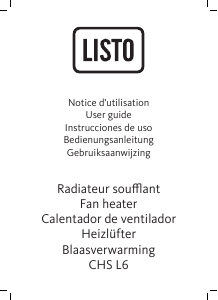Manual de uso Listo CHS L6 Calefactor
