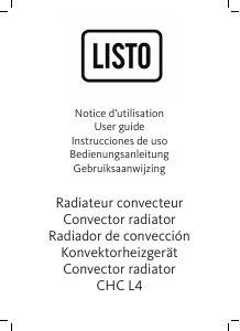 Manual Listo CHC L4 Heater