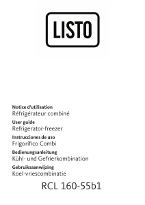 Manual Listo RCL 160-55b1 Fridge-Freezer