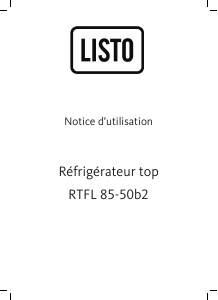 Mode d’emploi Listo RTFL 85-50b2 Réfrigérateur
