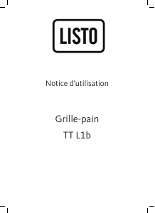 Mode d’emploi Listo TT L1b Grille pain