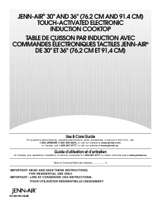 Mode d’emploi Jenn-Air JIC4430XB Table de cuisson