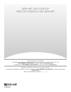 Mode d’emploi Jenn-Air JGC3530GS Table de cuisson