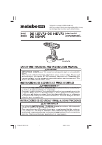 Handleiding Metabo DS 12DVF3 Schroef-boormachine