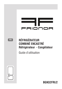Mode d’emploi Frionor BGN32FRI/2 Réfrigérateur combiné